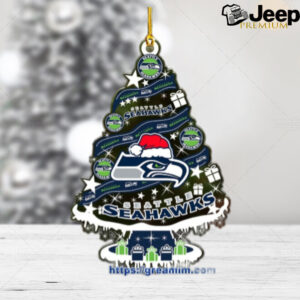 Seattle Seahawks Christmas Tree Acrylic Ornament