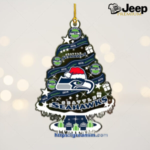 Seattle Seahawks Christmas Tree Acrylic Ornament