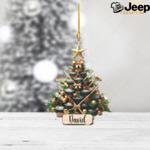 Hockey Puck Custume Christmas Tree Ornament