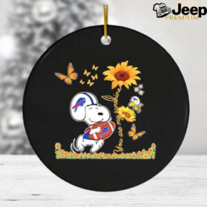 Snoopy and Woodstock Buffalo Bills you are my sunshine ornament