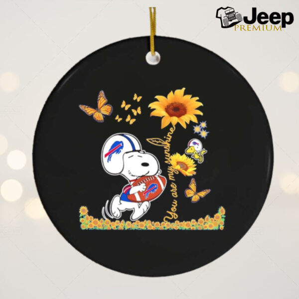 Snoopy and Woodstock Buffalo Bills you are my sunshine ornament