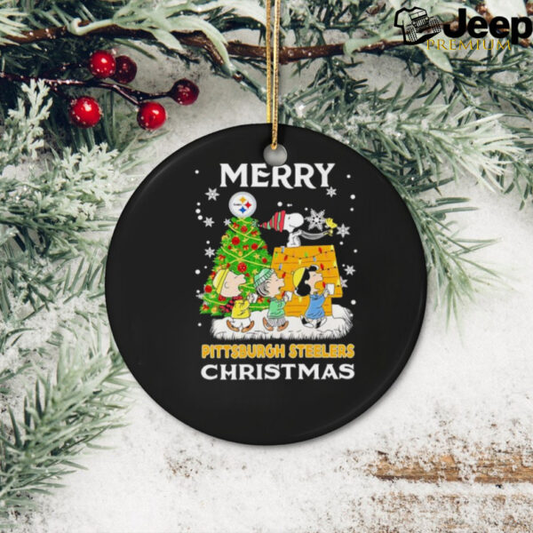 Snoopy and friends Merry Pittsburgh Steelers Christmas 2024 shirt