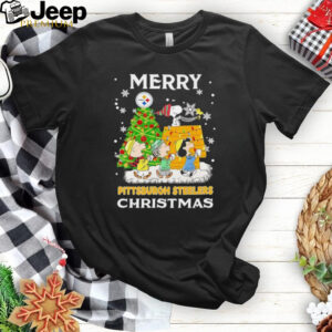 Snoopy and friends Merry Pittsburgh Steelers Christmas 2024 shirt