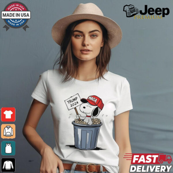 Snoopy in the trash hat MAGA Trump 2024 shirt