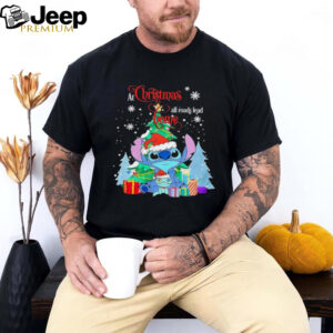 Stitch at Christmas all roads lead to home shirt