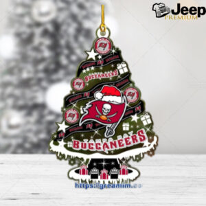 Tampa Bay Buccaneers Christmas Tree Acrylic Ornament