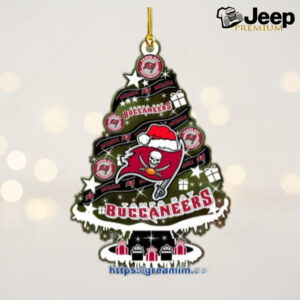 Tampa Bay Buccaneers Christmas Tree Acrylic Ornament