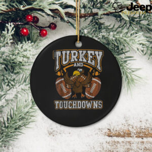 Thanksgiving Turkey And Touchdowns Football Men Kids Women T Shirt