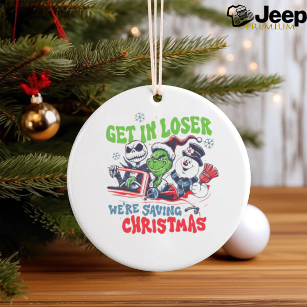 The Grinch And Friends Get In Loser We’re Saving Christmas 2024 Shirt