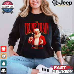 The Trump train is coming to town Christmas shirt