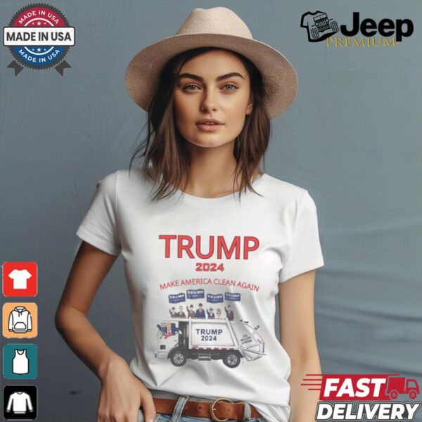 Trump 2024 garbage truck make America clean again shirt