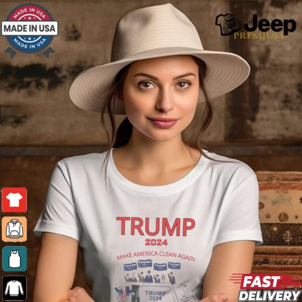 Trump 2024 garbage truck make America clean again shirt