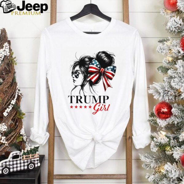 Trump Girl America coquette bow shirt