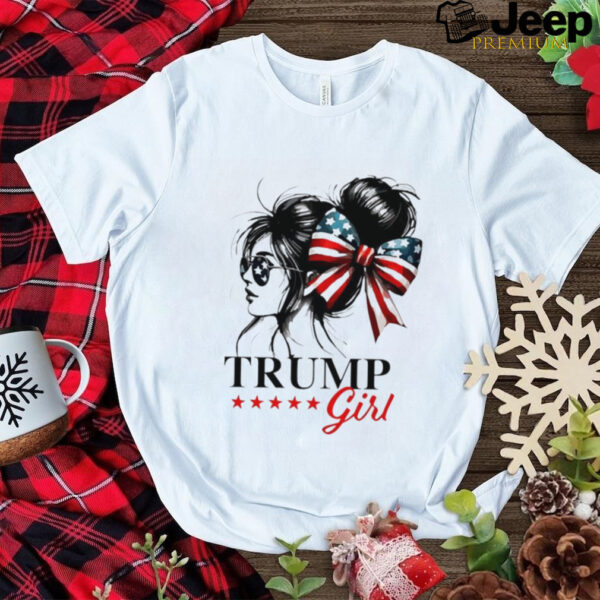 Trump Girl America coquette bow shirt