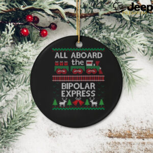 Ugly Christmas Sweater Bipolar Express Train T Shirt