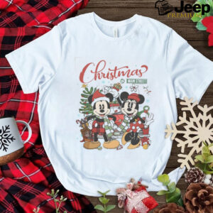 Vintage Disney Christmas On Main Street Shirt, Mickey Minnie Very Merry Christmas Party 2024 Shirt