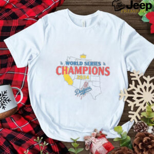 World Series Champions 2024 Los Angeles Dodgers Maps USA Shirt