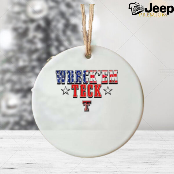 Wreck’em Texas Tech logo ornament