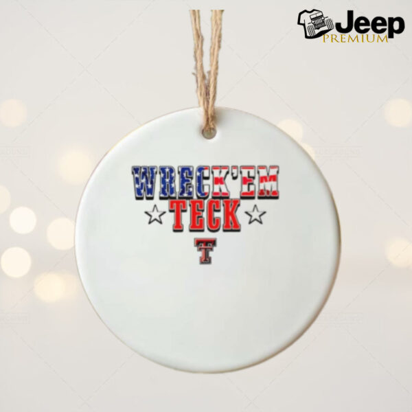 Wreck’em Texas Tech logo ornament