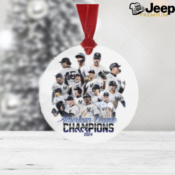 Yankees American League Champions 2024 Baseball Ornaments for Christmas Tree New York Yankees Baseball World Series