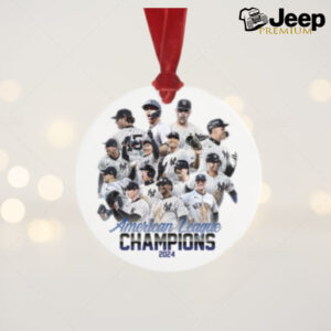 Yankees American League Champions 2024 Baseball Ornaments for Christmas Tree New York Yankees Baseball World Series