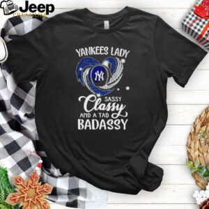 Yankees lady sassy classy and a tad badassy diamond heart shirt