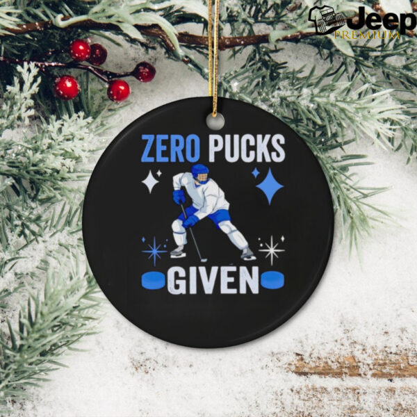 Zero pucks given hockey shirt