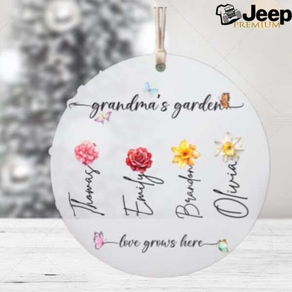 grandma garden ornament, grandma garden, grandma ornament, ornament, grandma garden gift, grandma gift, grandma ornaments, grandma christmas