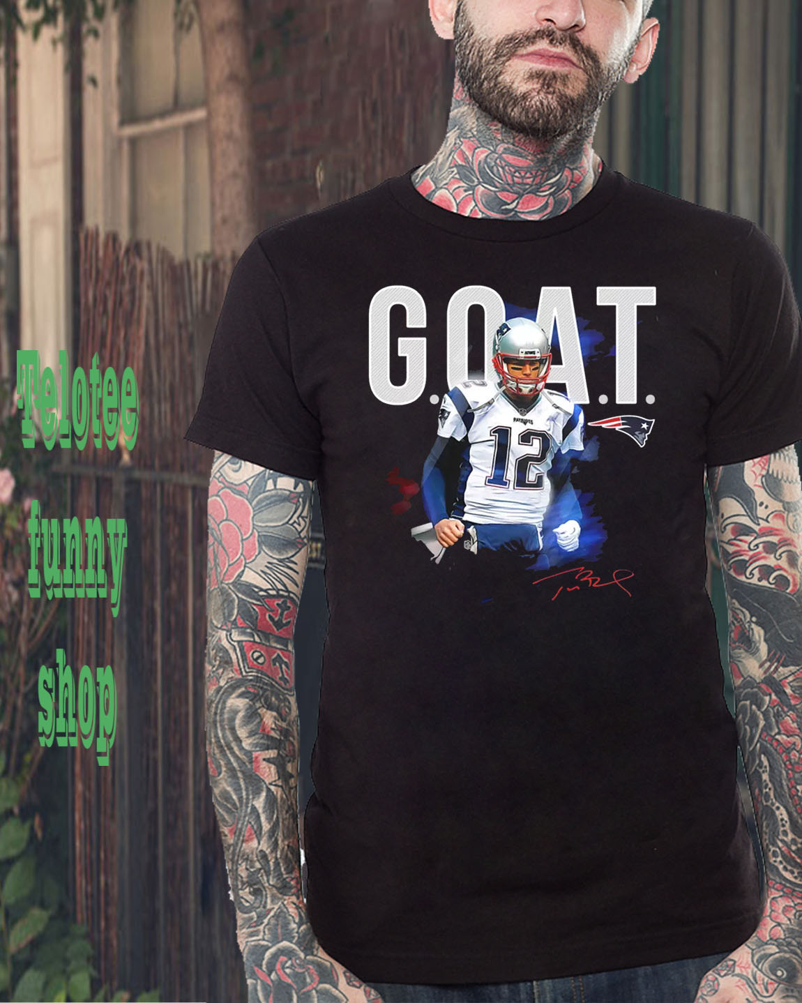 tom brady goat tshirts