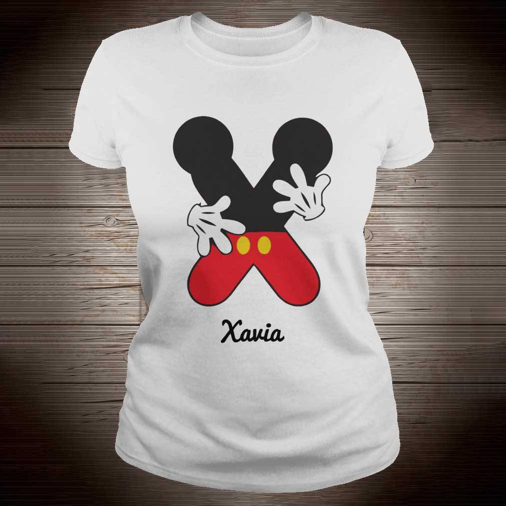 Personalized Name X Begins Mickey Hat Funny T-