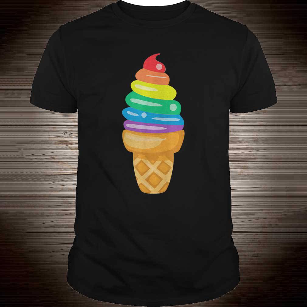 Rainbow Ice Cream Lesbian Gay Pride LGBT Gifts