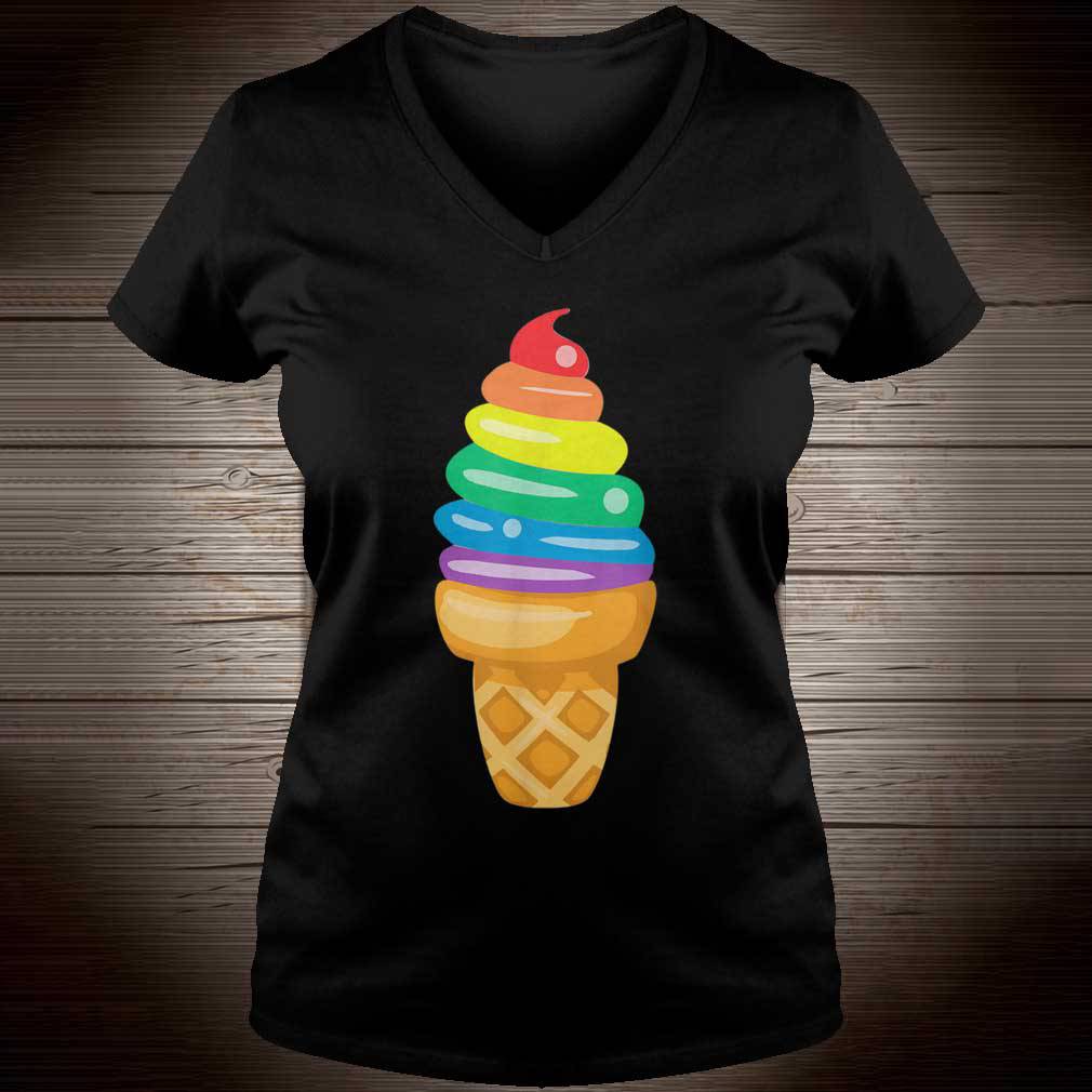 Rainbow Ice Cream Lesbian Gay Pride LGBT Gifts