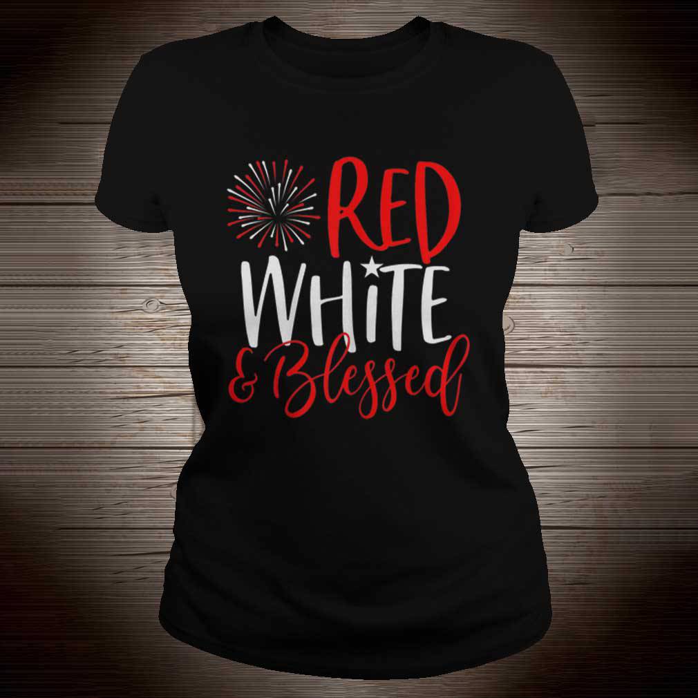 Red White And Blessed 4th of July Cute Patriotic America