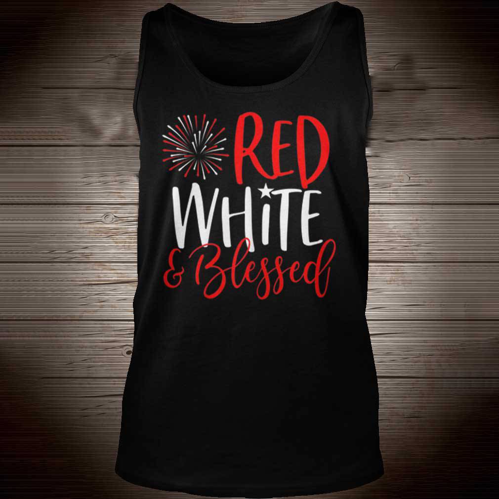 Red White And Blessed 4th of July Cute Patriotic America