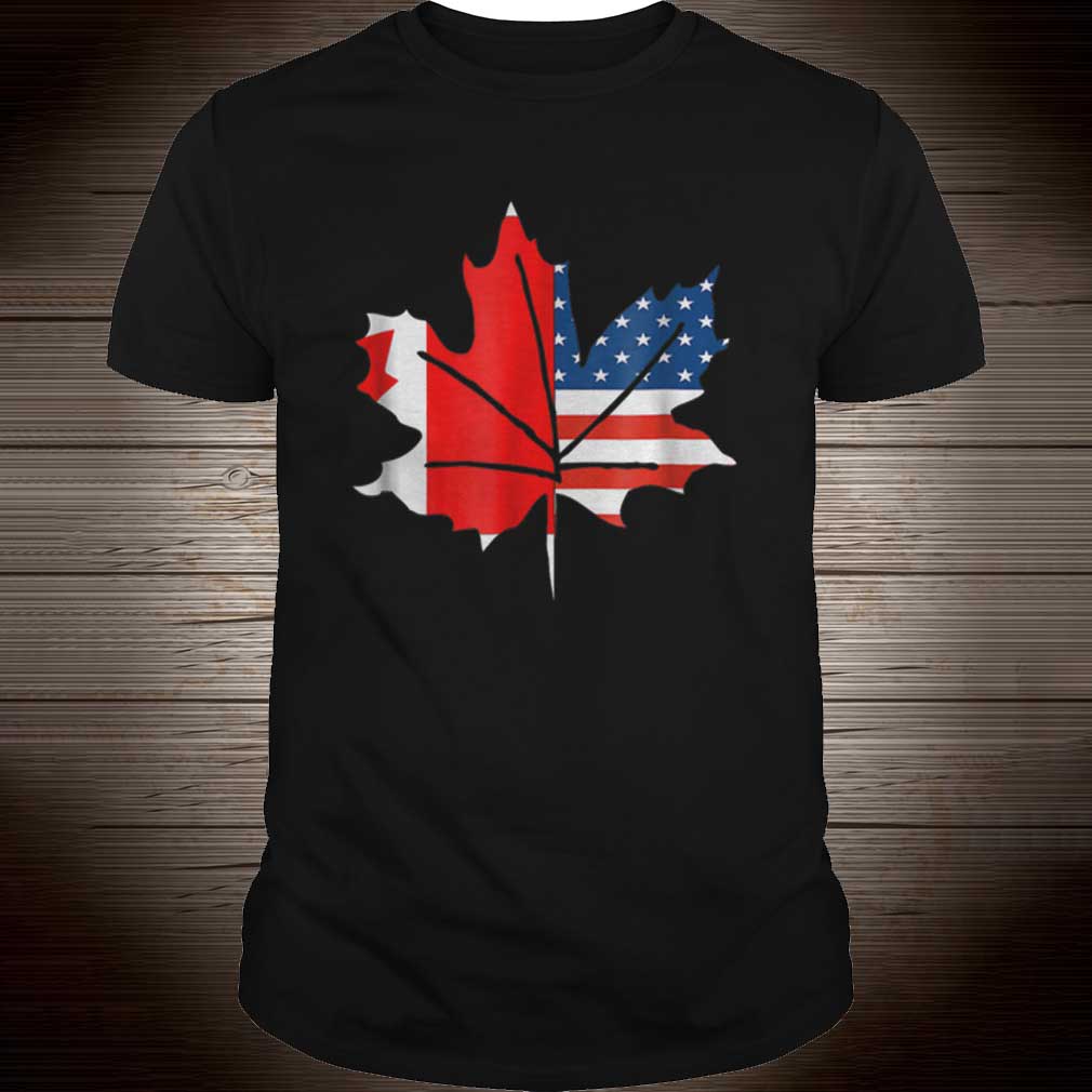 Sorry Canada Maple Leaf With American Flag
