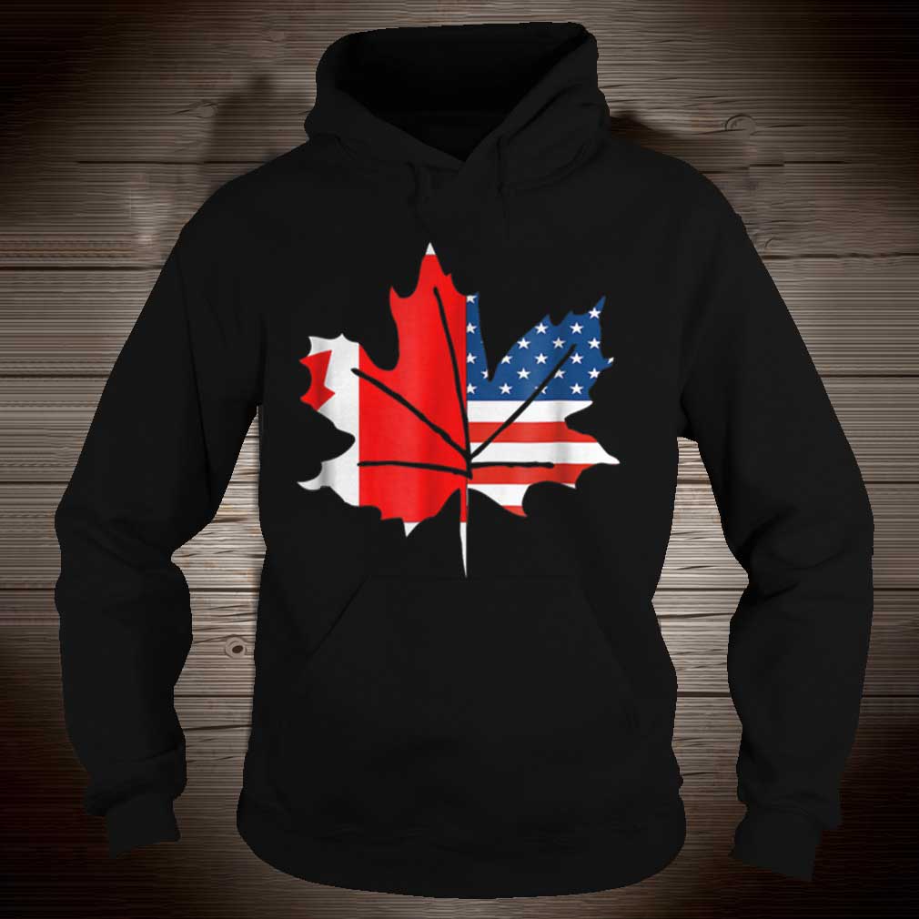 Sorry Canada Maple Leaf With American Flag