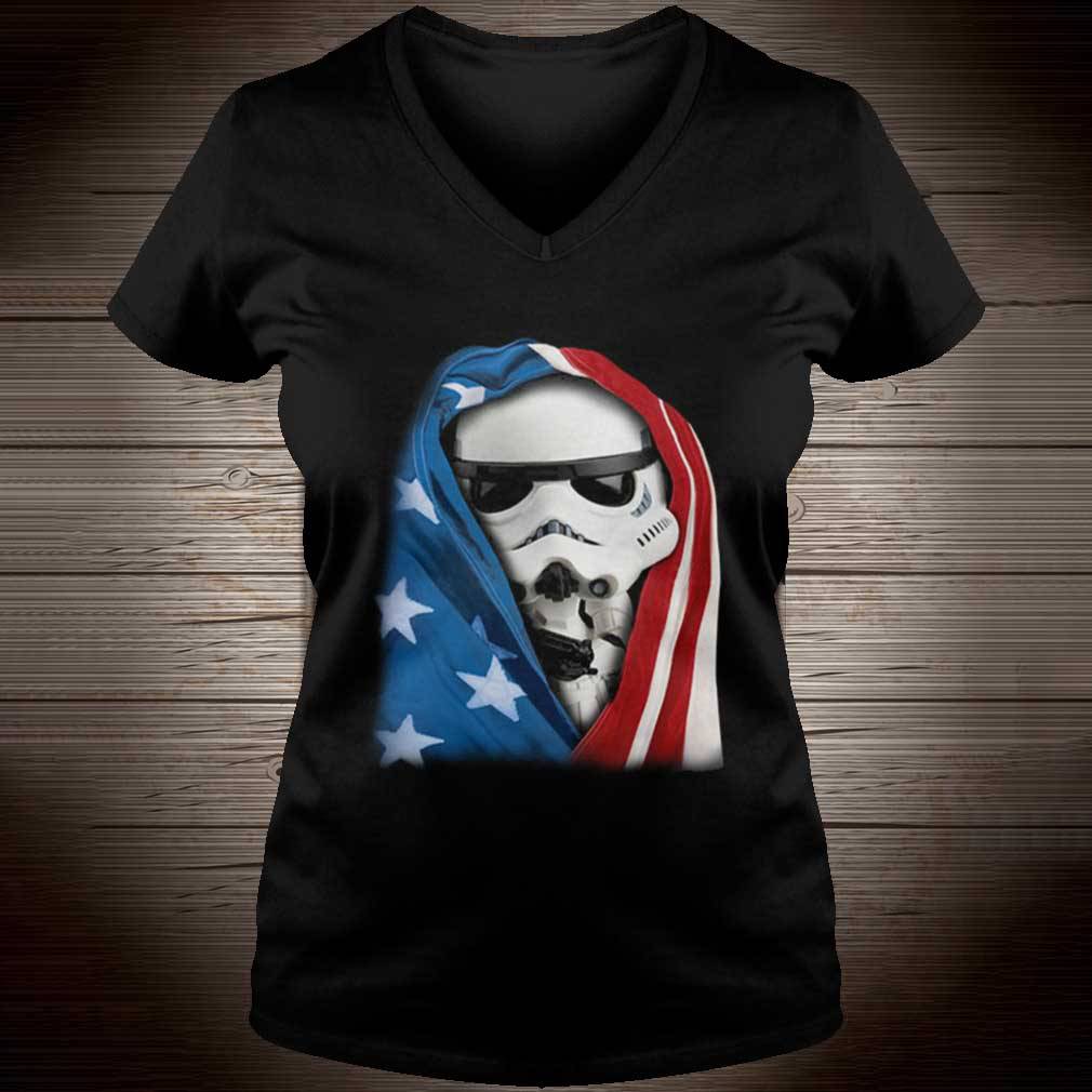 Storm Trooper Star War wearing US flag