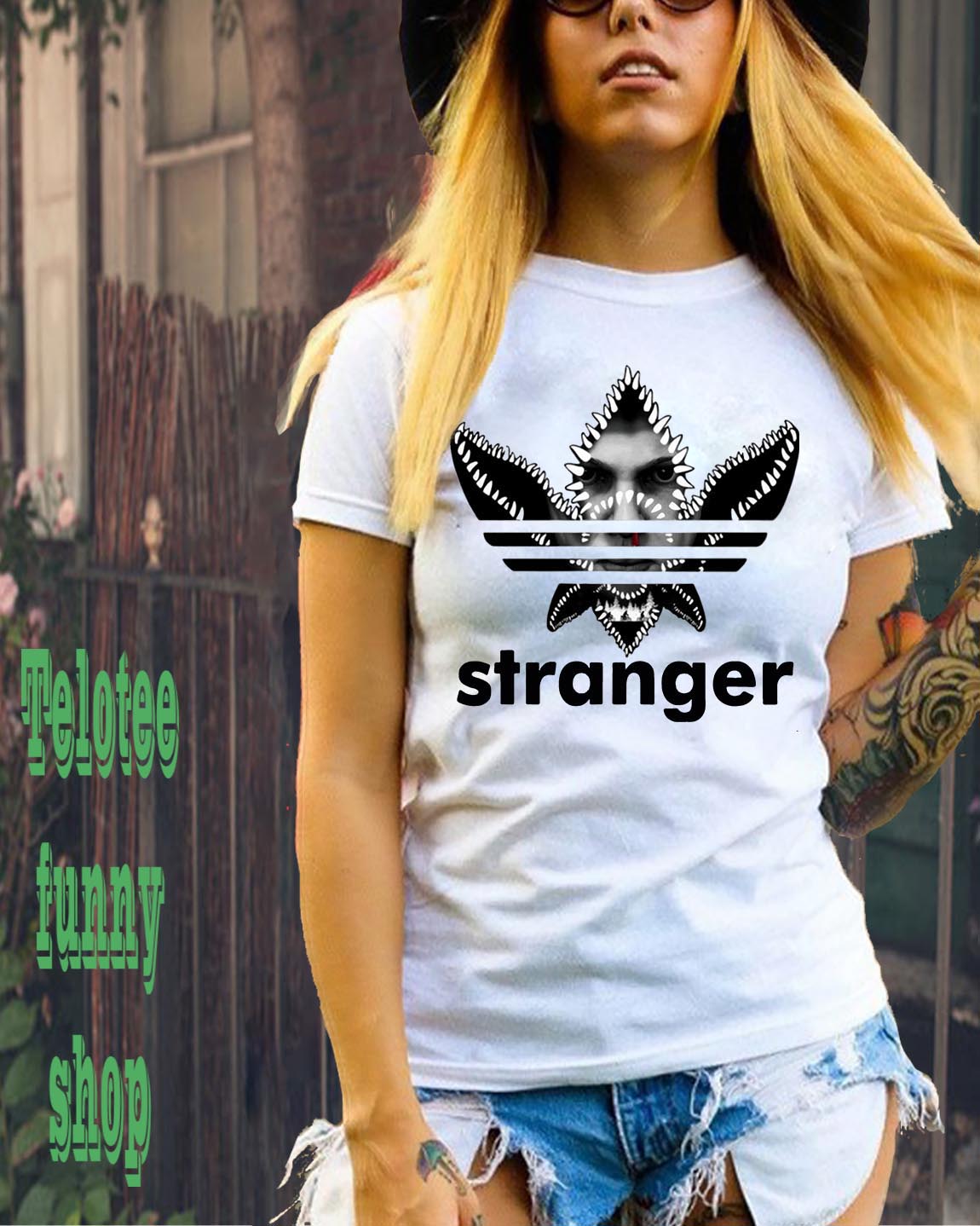 Adidas Stranger Things Eleven Face Inside T-Shirt