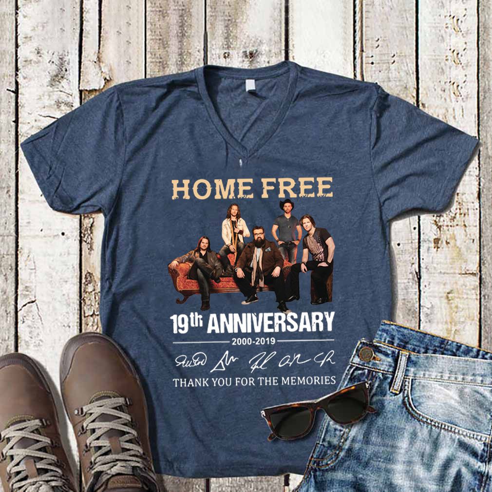 Awesome Home Free 19th anniversary 2000-2019 signatures shirt