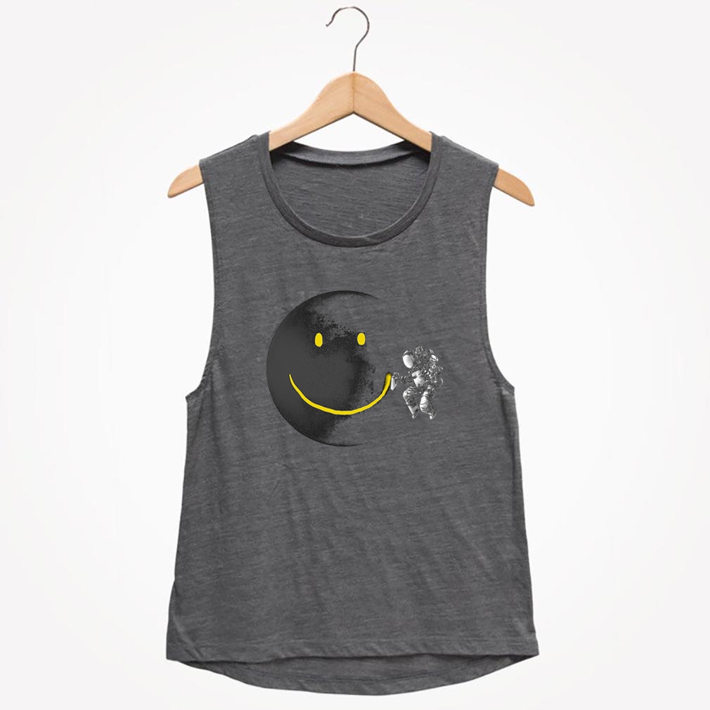 Awesome Make a Smile Graphic Astronaut Make The Moon A Smile shirt_compressed