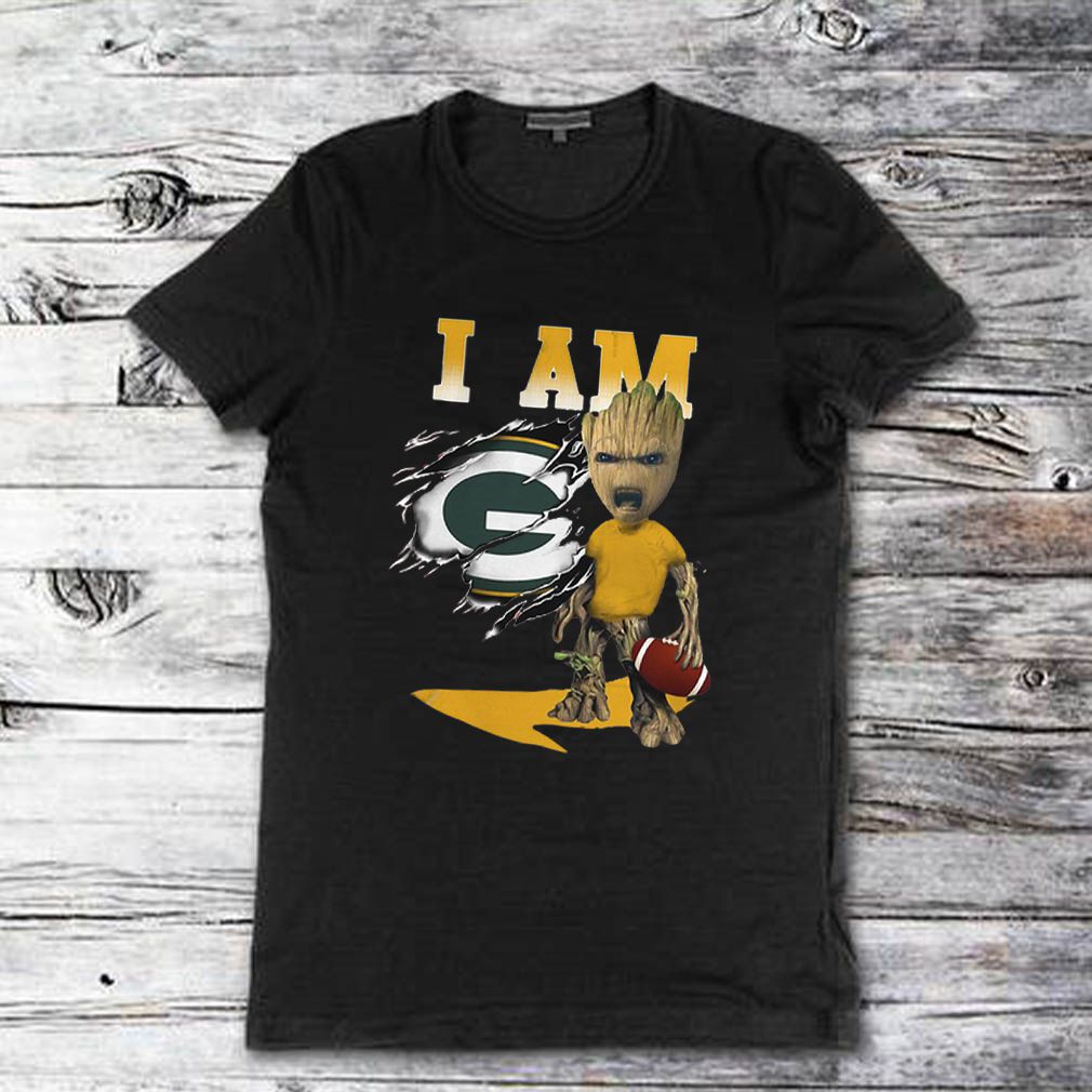 Baby Groot I Am Green Bay Packers shirt