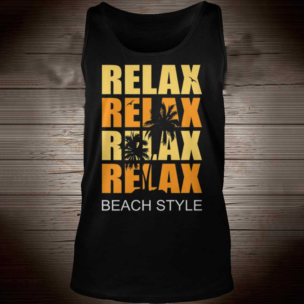 Cute Relax Sunset Beach Vacation Palm Tree Holiday Premium