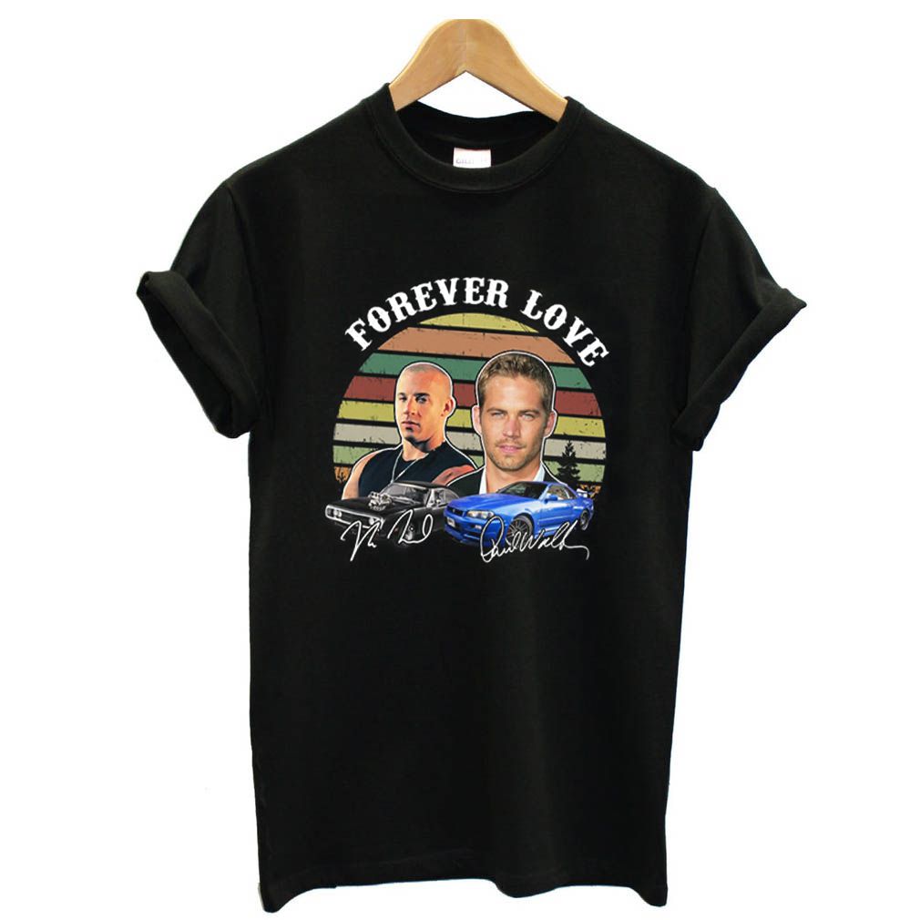 Forever Love Fast and Furious vintage signature shirt