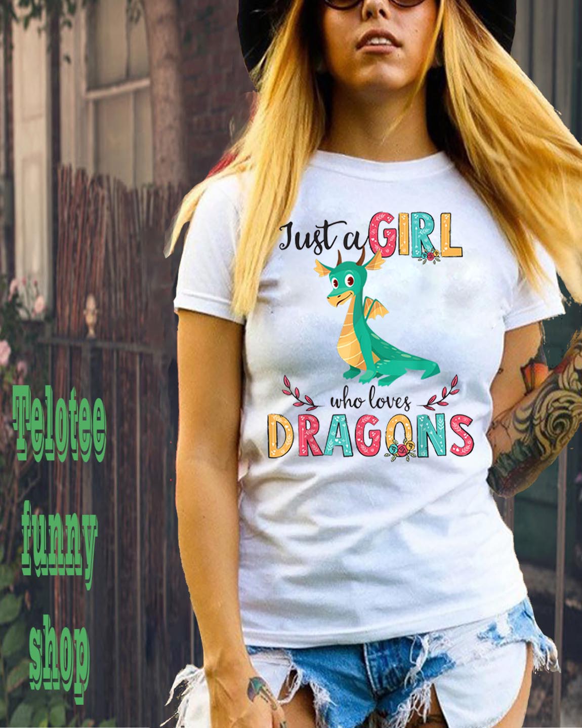 Just A Girl Who Love Dragon Flower shirt
