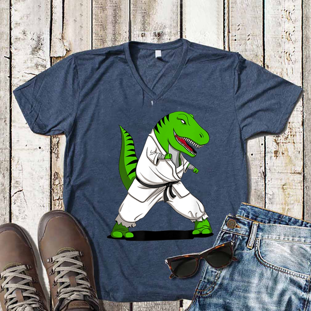 Karate T-Rex Dinosaur Fighter Ninja shirt