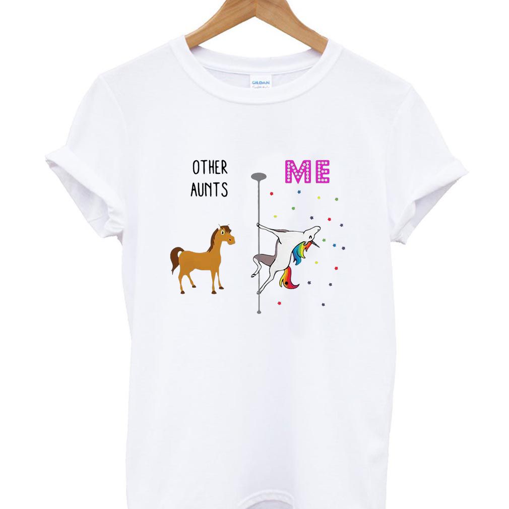 Other Aunts and me horse and LGBT Unicorn shirt