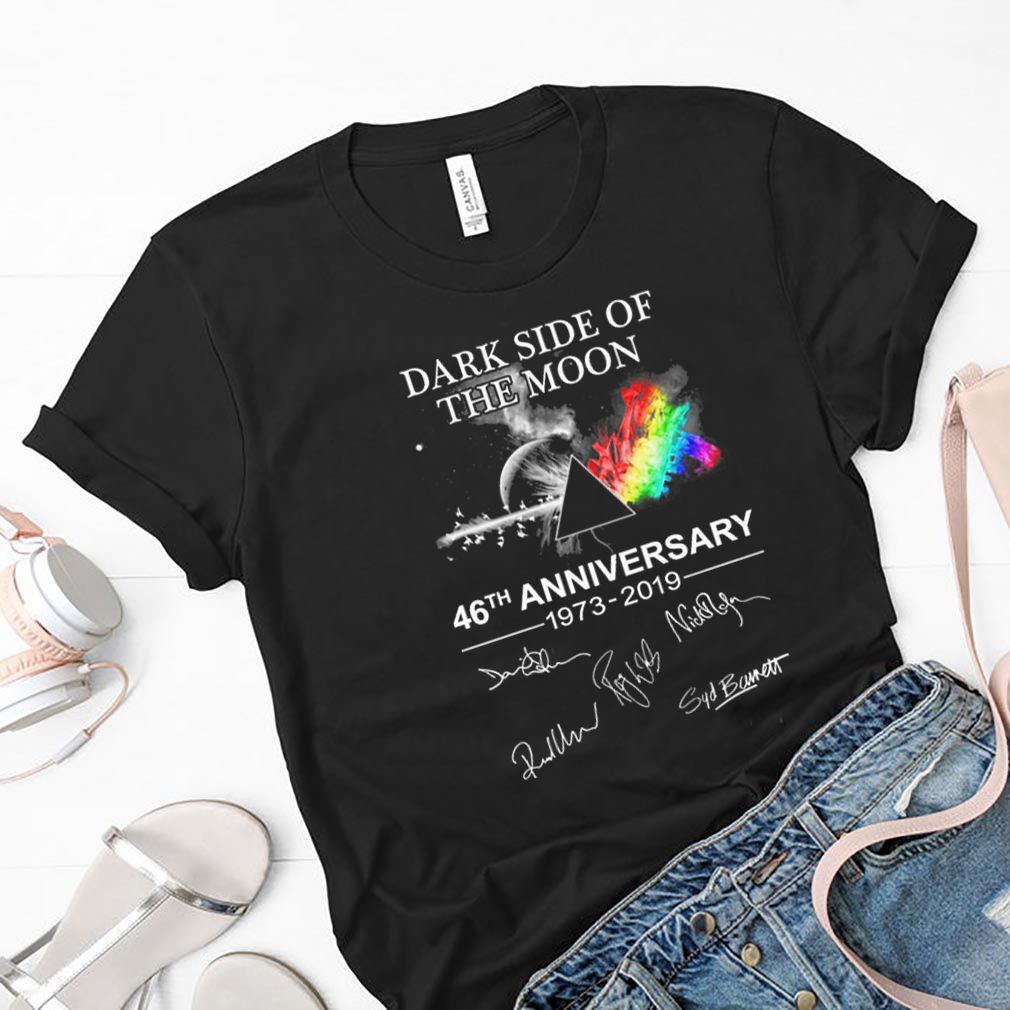 Pink Floyd Dark side of the moon 46th anniversary signatures shirt
