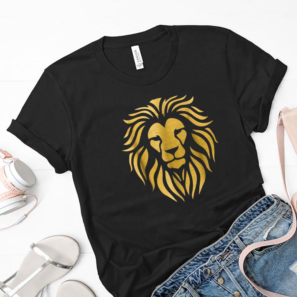 Premium Metallic Gold King Lion Jungle shirt