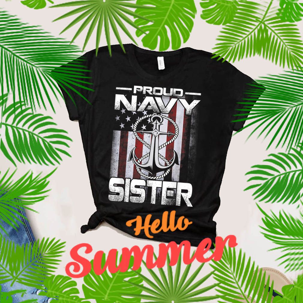 Proud Navy Sister Patriotic Sailor Usa Flag shirt_compressed