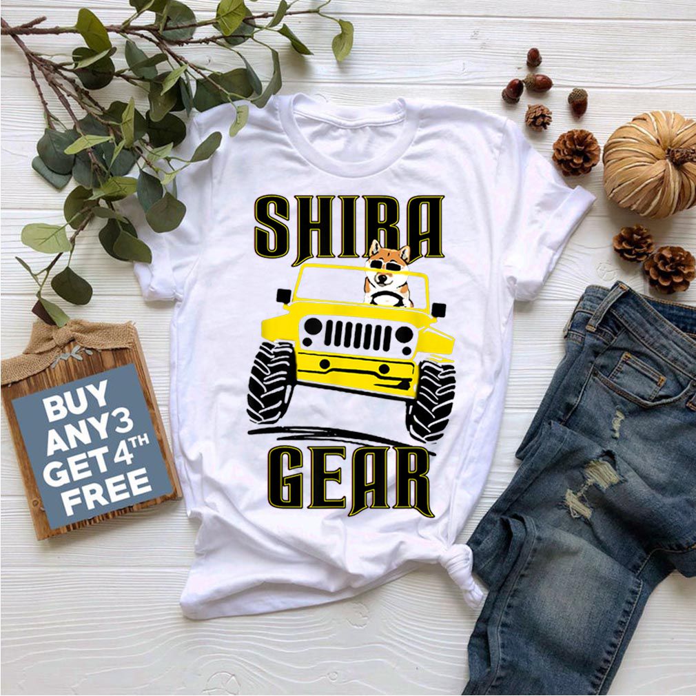 Shiba Inu Gear Driving Dog Jeep shirt